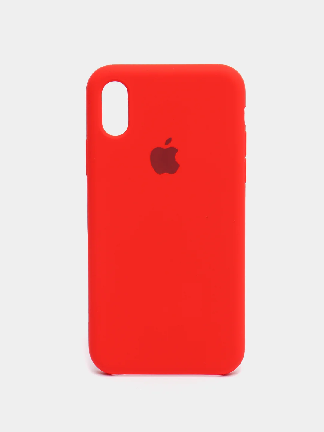 Красный чехол Silicone Case для iPhone X/XS