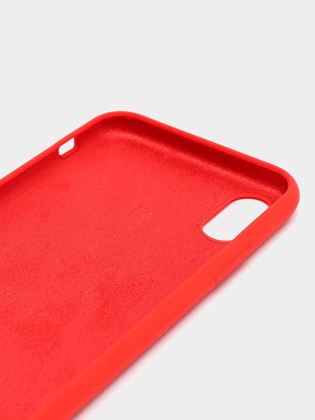 Красный чехол Silicone Case для iPhone X/XS