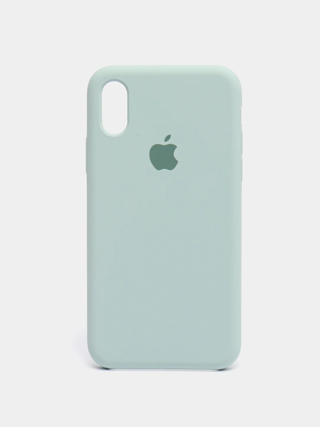 Мятный чехол Silicone Case для iPhone X/XS
