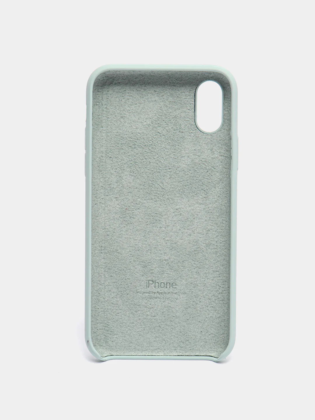 Мятный чехол Silicone Case для iPhone X/XS