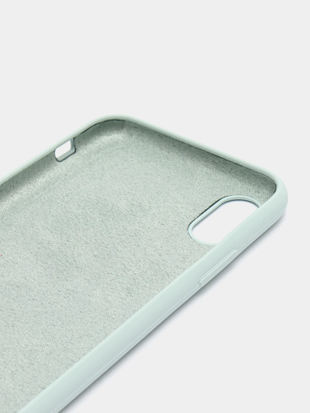 Мятный чехол Silicone Case для iPhone X/XS