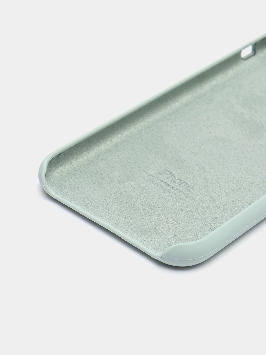 Мятный чехол Silicone Case для iPhone X/XS