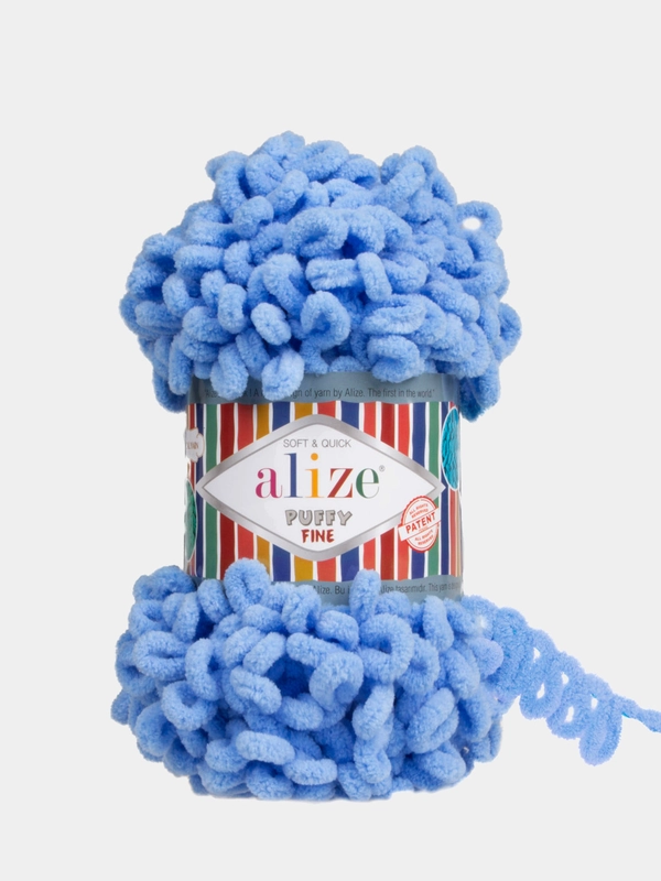 Пряжа Alize Puffy Fine 100% Микрополиэстер 100г 14м