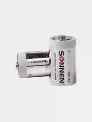 Батарейки КОМПЛЕКТ 2 шт, SONNEN Alkaline,  D (LR20, 13А), алкалиновые, блистер, 451091