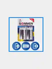 Батарейки КОМПЛЕКТ 2 шт, SONNEN Alkaline,  D (LR20, 13А), алкалиновые, блистер, 451091
