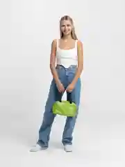 Лайм сумка-косметичка на замке 25 х 15 х 15 см