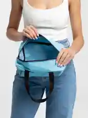 Голубой сумка-косметичка на замке 25 х 15 х 15 см