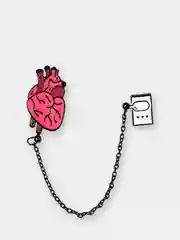 Коралловый меланж пин Hearts, металлический, значок брошь, аксессуар, украшение на одежду