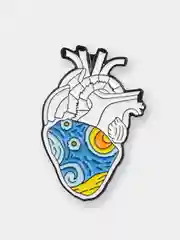 Белый пин Hearts, металлический, значок брошь, аксессуар, украшение на одежду