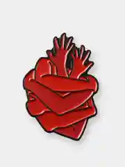 Розовый пин Hearts, металлический, значок брошь, аксессуар, украшение на одежду