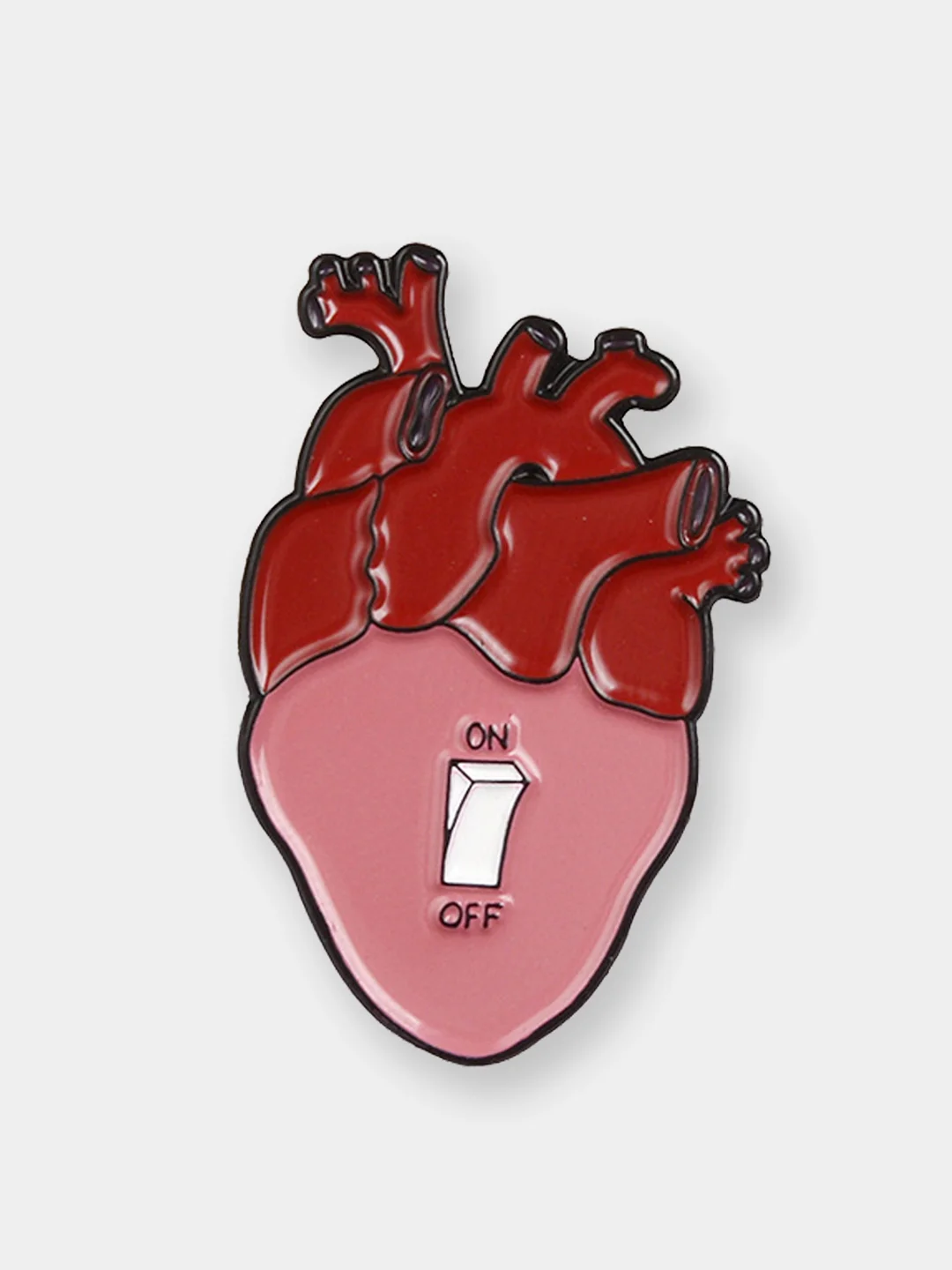 Красный пин Hearts, металлический, значок брошь, аксессуар, украшение на одежду