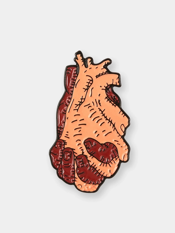 Пин Hearts, металлический, значок брошь, аксессуар, украшение на одежду