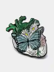 Мятный пин Hearts, металлический, значок брошь, аксессуар, украшение на одежду