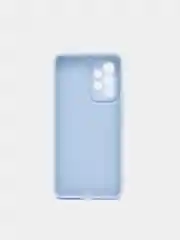 Голубой чехол силиконовый для Samsung A12, A13, A23, A33, A53, A73, M12, защита камеры, самсунг