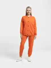 Оранжевый женский комплект со свитшотом
