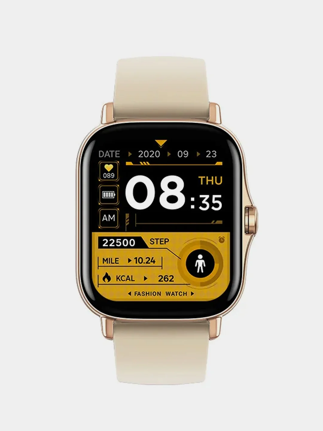 Золотой смарт часы Smart Watch GT 20, спортивные часы