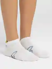 Белый женские носки, с ярким принтом
