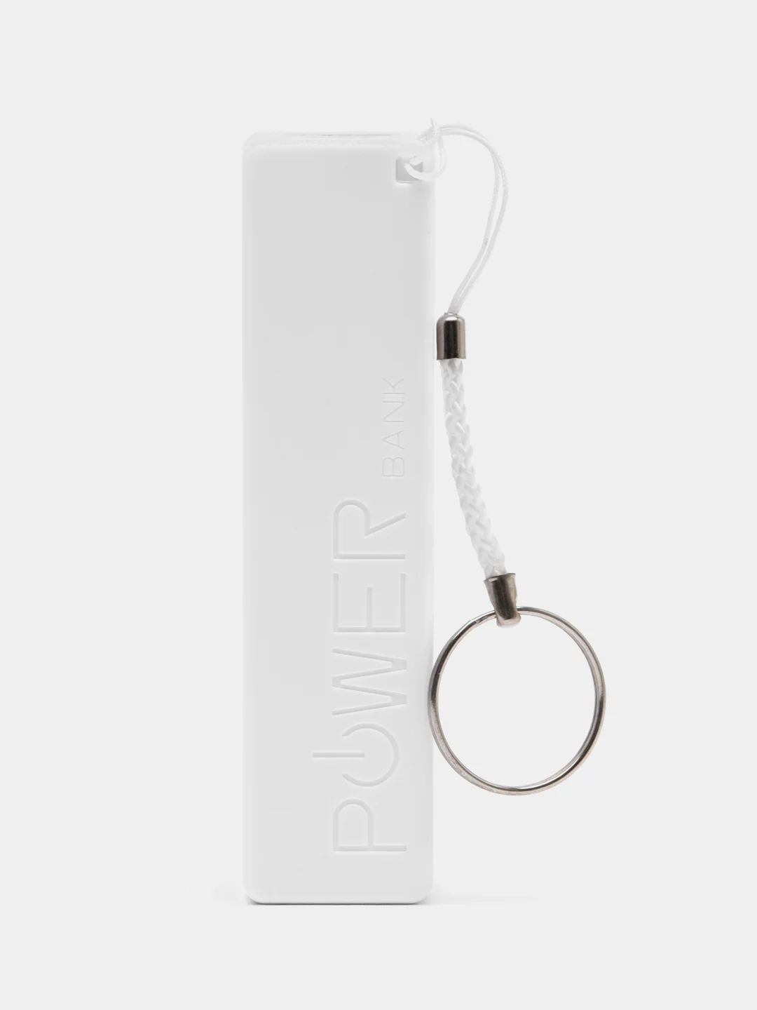 Внешний аккумулятор LuazON PB-03, 2200 мАч, USB, 1 А, крепление кольцо, белый