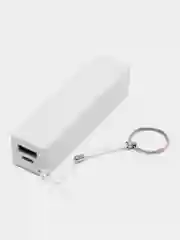 Внешний аккумулятор LuazON PB-03, 2200 мАч, USB, 1 А, крепление кольцо, белый