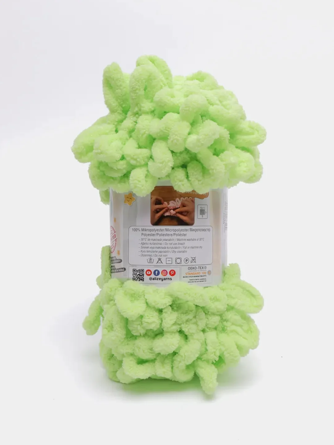 Угольный пряжа с большими петельками Puffy Alize (Ализе Пуффи), разные цвета