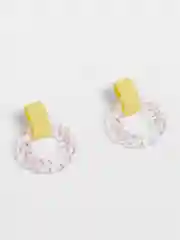 Лимонный серьги-гвоздики