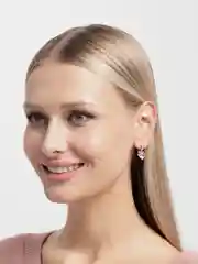 Розовый серьги со стразами