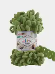 Зеленый пряжа с большими петельками Puffy Alize (Ализе Пуффи), разные цвета