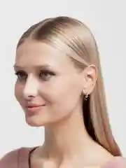 Черный серьги со стразами