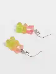 Вишнёвый серьги с блестящими мармеладными мишками