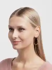 Золотой серьги конго в форме сердца