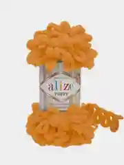 Светло-оранжевый пряжа с большими петельками Puffy Alize (Ализе Пуффи), разные цвета