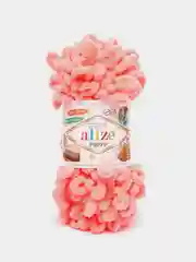 Коралловый меланж пряжа с большими петельками Puffy Alize (Ализе Пуффи), разные цвета