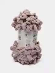 Бежевый меланж пряжа с большими петельками Puffy Alize (Ализе Пуффи), разные цвета