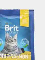 Корм Brit Premium Adult Salmon для кошек, с лососем, 400 г