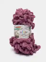 Багровый пряжа с большими петельками Puffy Alize (Ализе Пуффи), разные цвета