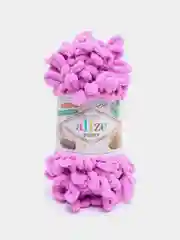 Фиолетовый пряжа с большими петельками Puffy Alize (Ализе Пуффи), разные цвета