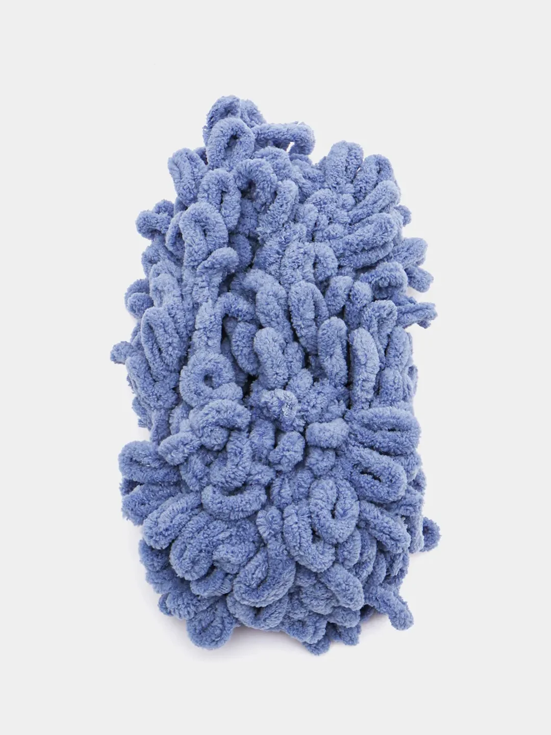 Синий меланж пряжа с большими петельками Puffy Alize (Ализе Пуффи), разные цвета