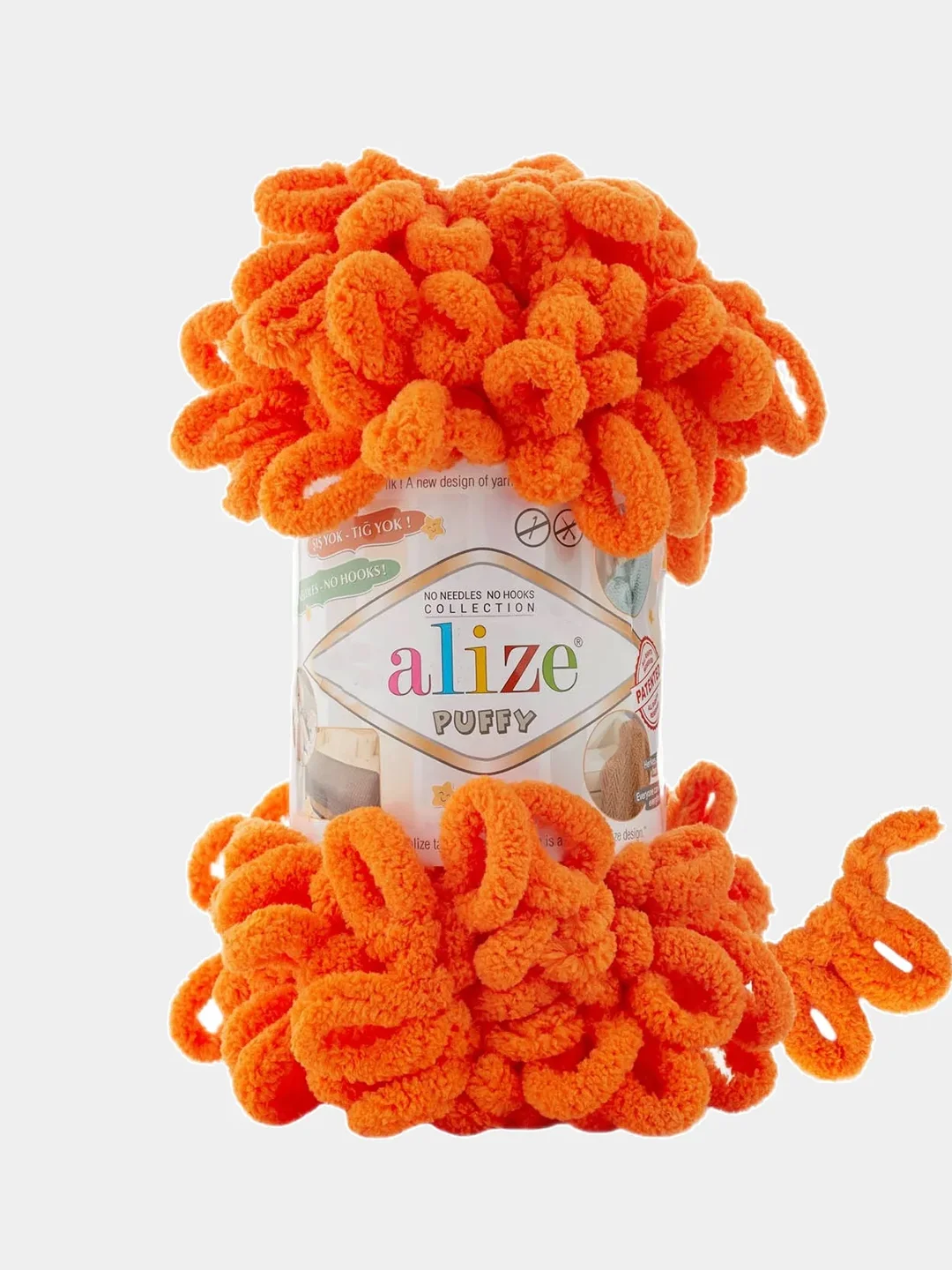Алый пряжа с большими петельками Puffy Alize (Ализе Пуффи), разные цвета