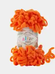 Алый пряжа с большими петельками Puffy Alize (Ализе Пуффи), разные цвета