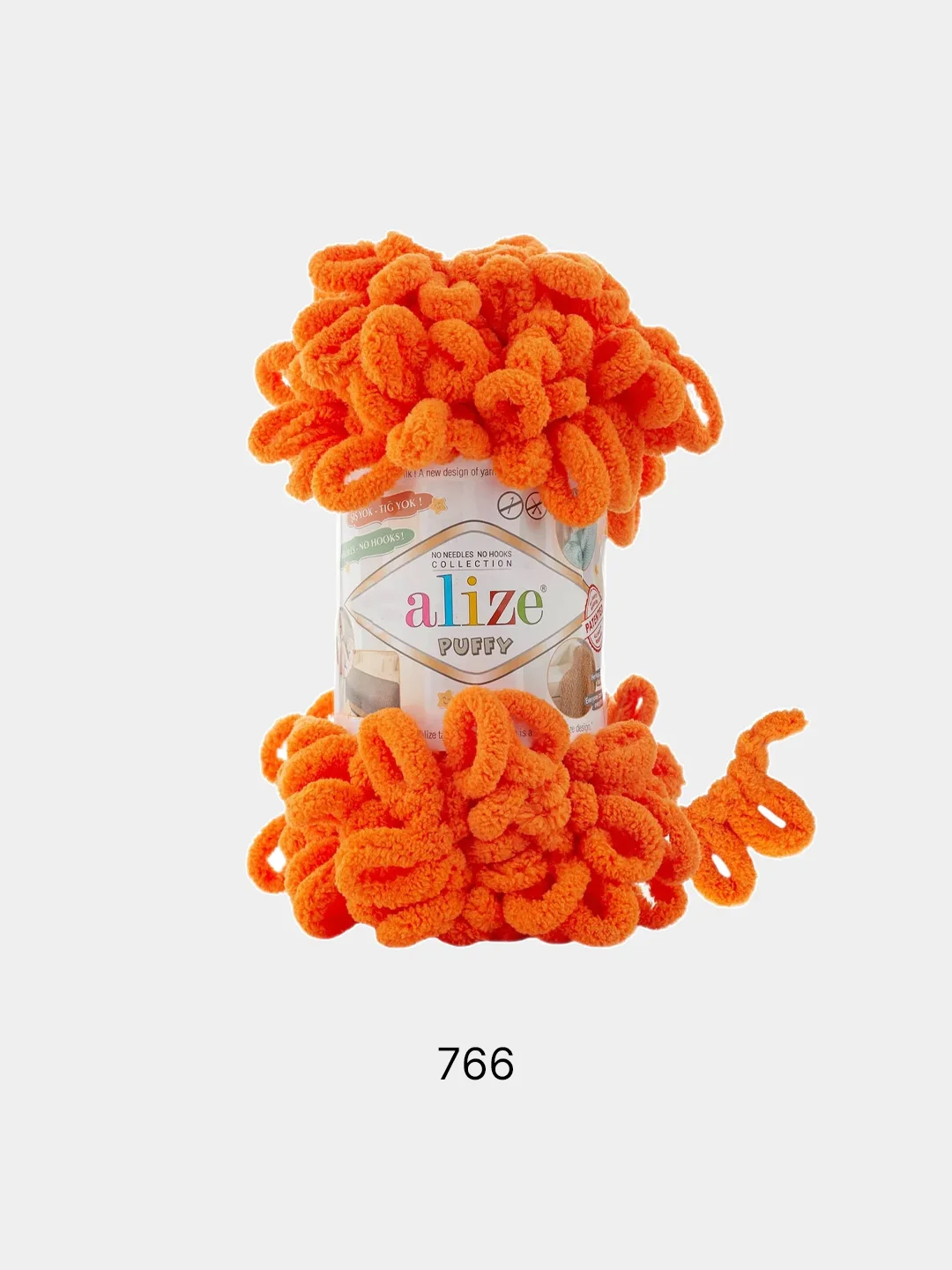 Алый пряжа с большими петельками Puffy Alize (Ализе Пуффи), разные цвета