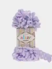 Пурпурный пряжа с большими петельками Puffy Alize (Ализе Пуффи), разные цвета