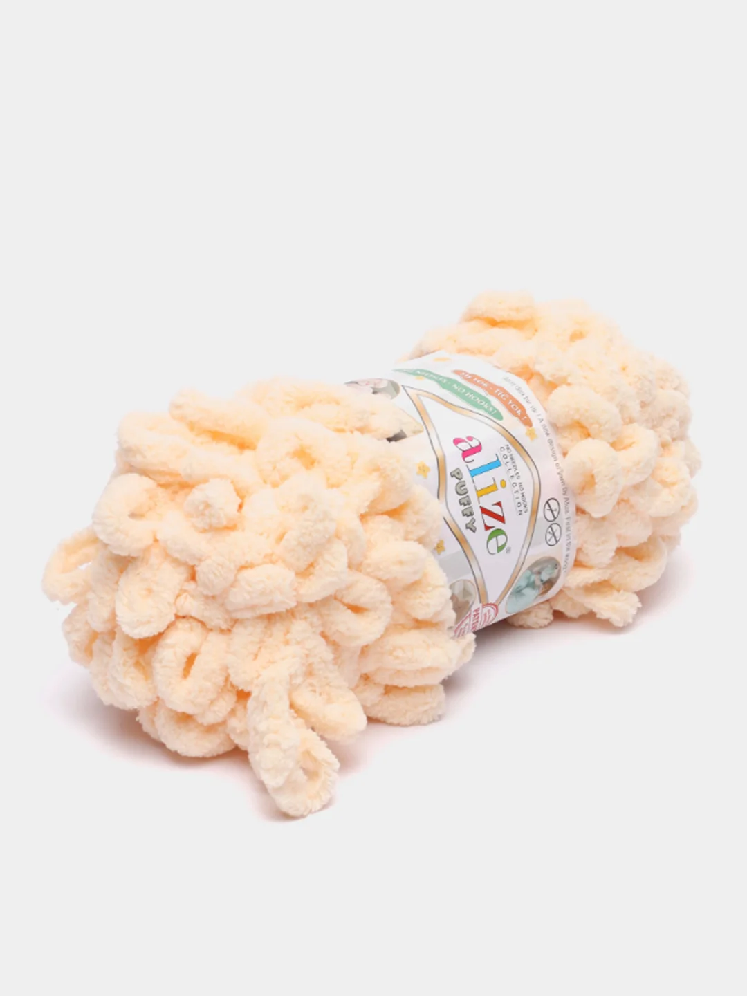 Лимонный пряжа с большими петельками Puffy Alize (Ализе Пуффи), разные цвета