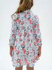 Белый платье для девочки детское нарядное с длинным рукавом