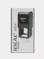 Черный оснастка для штампа Ideal 4924, 40 х 40 мм, с защитной крышкой