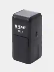 Черный оснастка для штампа Ideal 4924, 40 х 40 мм, с защитной крышкой