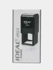 Синий оснастка для штампа Ideal 4924, 40 х 40 мм, с защитной крышкой