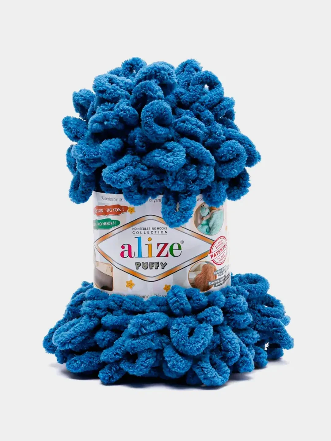 Хром пряжа с большими петельками Puffy Alize (Ализе Пуффи), разные цвета