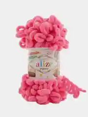 Вишнёвый пряжа с большими петельками Puffy Alize (Ализе Пуффи), разные цвета