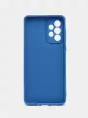 Синий чехол силиконовый для Samsung A12, A13, A23, A33, A53, A73, M12, защита камеры, самсунг
