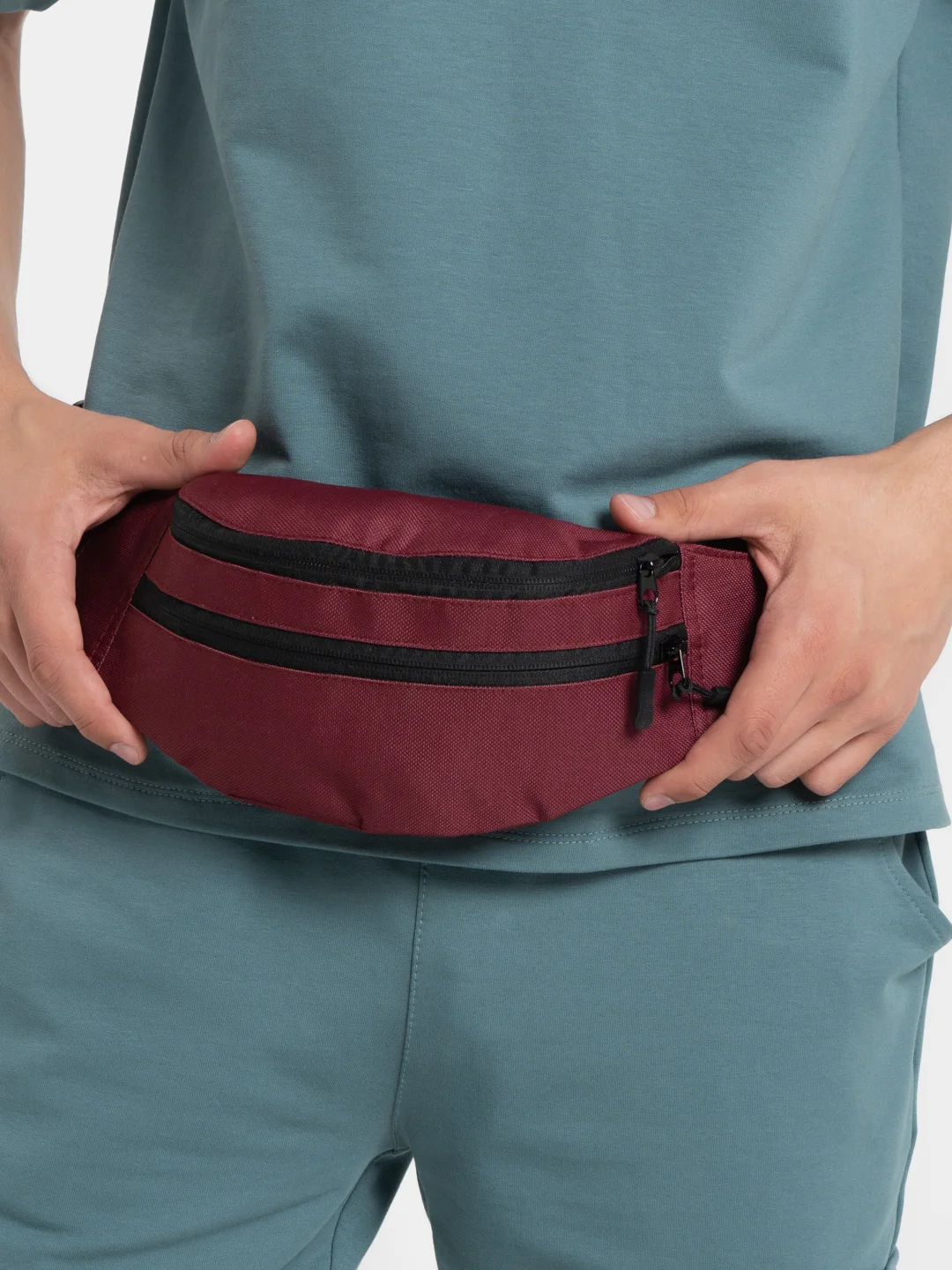 Бордовый поясная сумка Toprock Classic Bag, унисекс, 17 цветов